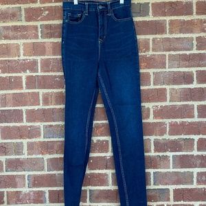 BDG Urban Outfitters UO Super High Rise Twig Ankle 29x29 blue denim Like new
